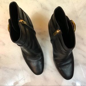 delaney signature buckle heel bootie